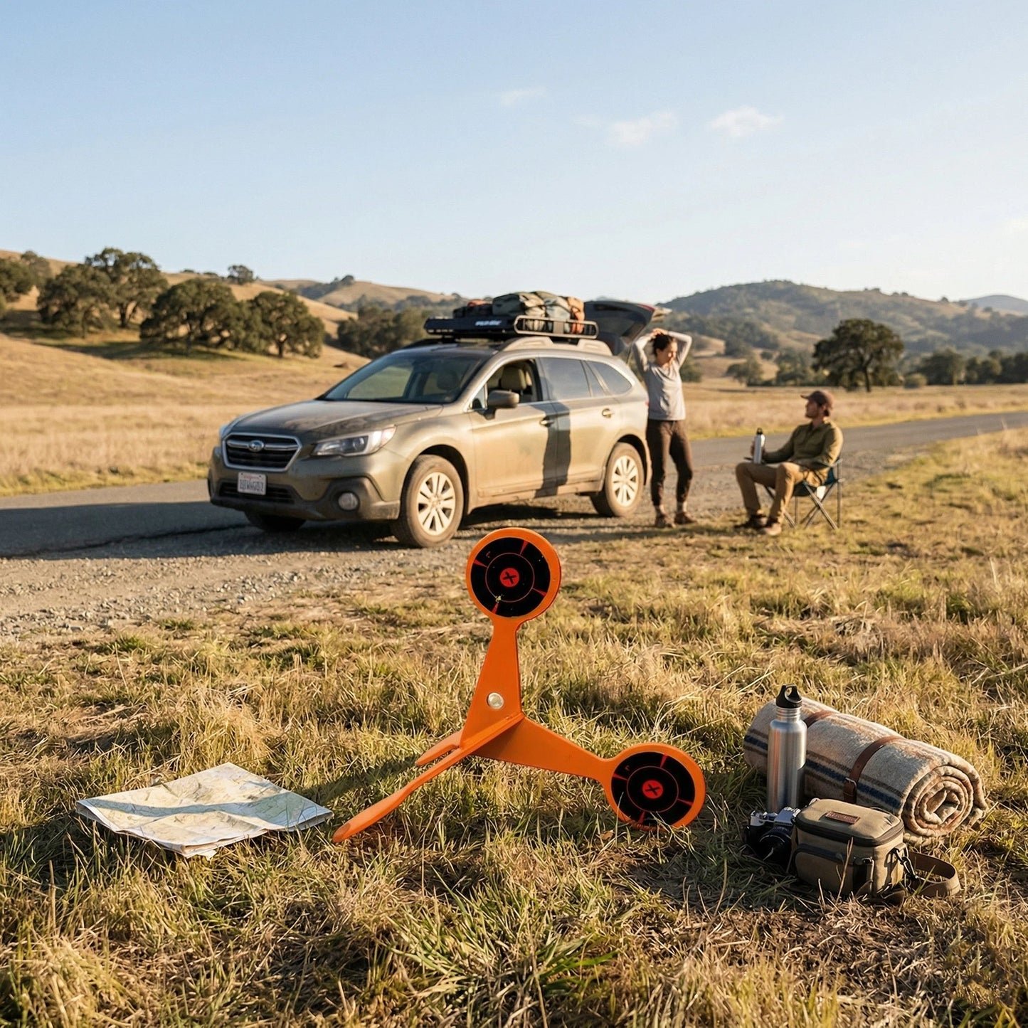 🎯 Spinning Shooting Target (Thickened Flip Roller)