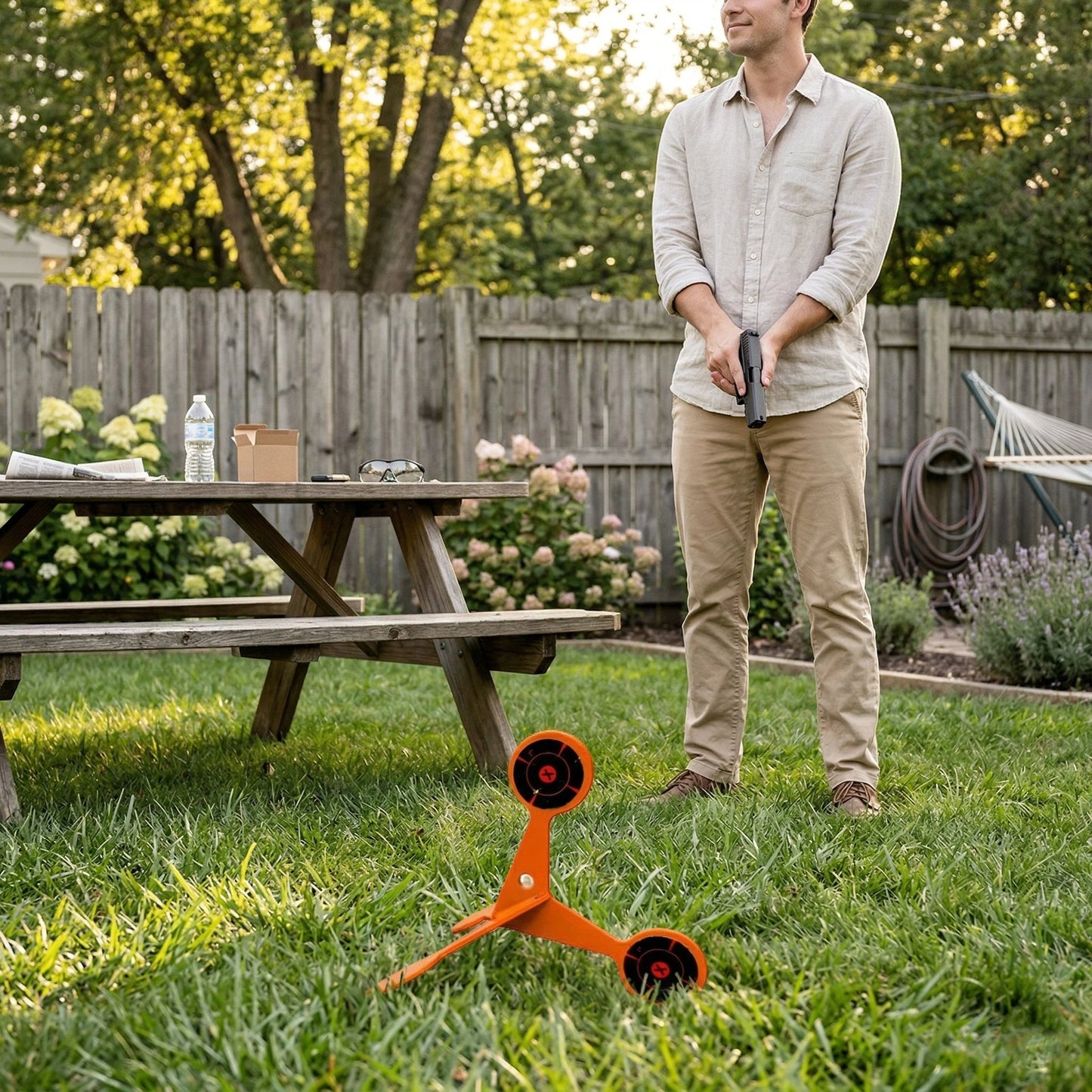 🎯 Spinning Shooting Target (Thickened Flip Roller)