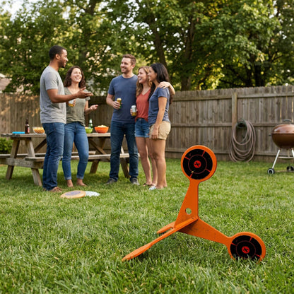 🎯 Spinning Shooting Target (Thickened Flip Roller)