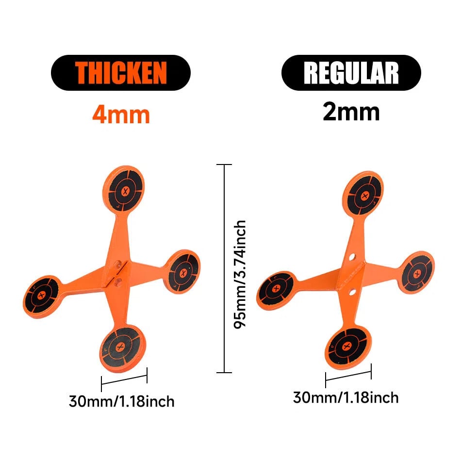 🎯 Spinning Shooting Target (Thickened Flip Roller)